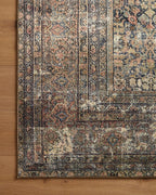 Loloi Amber Lewis Morgan Collection MOG-03 Denim/Multi 11'-6" x 14'-6" 38" Thick Area Rug feat. CloudPile, Neutral, Room Décor, Vintage Inspired, Livingroom, Bedroom, Dining Area
