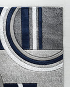 GLORY RUGS Area Rug Modern Soft Hand Carved Contemporary Floor Carpet with Premium Fluffy Texture for Indoor Living Dining Room and Bedroom Area (8x10, Navy)