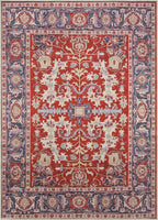 Keen Home Design 5x7 Rug - Machine Washable Area Rug with Non-Slip Backing, Ideal for Living Room, Dining Room, Bedroom - Vintage, Easy Clean, Durable, Low Pile Rug - (5' x 7')