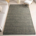 Nuloom Elfriede Handmade, Green/Natural, 7'6" x 9'6", Jute & Cotton, Textured and Earthy, High Traffic, Stain Resistant, Easy Clean, Durable Area Rug for Bedroom, Living Room, Dining, Entryway
