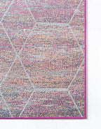 Unique Loom Trellis Frieze Collection Area Rug - Geometric (6' x 9', Multi/ Ivory)