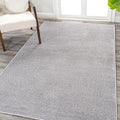 Eyely UES100K-3 Supersoft Haze Solid Low-Pile Indoor Area Rug Casual;Contemporary;Solid;Traditional, Bedroom, Kitchen, Living Room, Easy-Cleaning, Non-Shedding, 3 X 5, Light Gray
