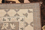Unique Loom Taftan Collection Border Geometric Tribal Inspired Design Area Rug (8' 0 x 8' 0 Square, Brown/ Tan)
