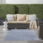 Nourison Home Nourison Essentials Blue Grey 5' x 7' Area Rug - Easy Clean, Non Shedding, Bed Room, Living Room, Dining Room, Kitchen (5' x 7')