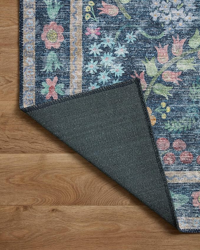 Loloi Rifle Paper Co. Maison Collection MAO-06 Blue/Multi 2'-6" x 12'-0", .19" Pile Height, Runner Rug