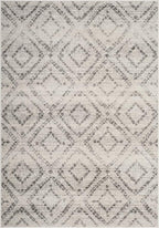 SAFAVIEH Adirondack Collection Area Rug - 5'1" x 7'6", Light Grey & Grey, Modern Diamond Distressed Design, Non-Shedding & Easy Care, Ideal for High Traffic Areas in Living Room, Bedroom (ADR131C)