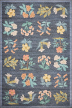 Loloi Rifle Paper Co. Rosa Collection RSA-03 Navy 2'-6" x 7'-6" Runner Rug