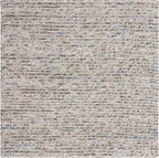 Safavieh Natura Collection Accent Rug - 3' Square, Ivory & Multi, Handmade Wool Blend, Textured Design, Ideal for Living Room, Bedroom, Dining Space (NAT620D)