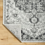 Livabliss Odelia Vintage Bohemian Area Rug,5'3" x 7'3",Black