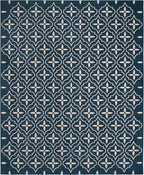 Nourison Home Nourison Essentials Navy Ivory 8' x 10' Area Rug - Easy Clean, Non Shedding, Bed Room, Living Room, Dining Room, Kitchen (8' x 10')