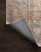 Loloi Loren Collection LQ-15 Terracotta/Sky 7'-6" x 9'-6" Area Rug