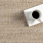 Rugs USA Palisades Marled Beige/Ivory, 7'6" x 9'6", Hand Woven, Marled, Tassel, Soft and Cozy, High Traffic, Stain Resistant, Easy Clean, Durable Area Rug for Bedroom, Living Room, Dining, Den, Foyer
