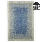 FH Home Flat Woven Outdoor Rug - Waterproof, Easy to Clean, Stain Resistant - Premium Polypropylene Yarn - Modern Ombre - Large Patio, Deck, Sunroom - Dhruva - Blue - 7ft 8in x 9ft 8in