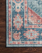 Loloi II Skye Collection SKY-03 Turquoise/Terracotta 5'-0" x 7'-6" Area Rug