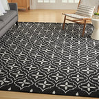 Nourison Home Nourison Essentials Black Ivory 8' x 10' Area Rug - Easy Clean, Non Shedding, Bed Room, Living Room, Dining Room, Kitchen (8' x 10')