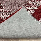 Alfa Rich 3x5 Red Burgundy Washable Area Rugs for Living Room Bedroom Kitchen Dining Cotton Runner