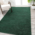 Eyely UES100L-3 Supersoft Haze Solid Low-Pile Indoor Area Rug Casual;Contemporary;Solid;Traditional, Bedroom, Kitchen, Living Room, Easy-Cleaning, Non-Shedding, 3 X 5, Emerald
