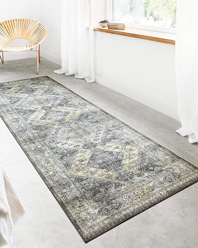 Loloi Skye Collection SKY-09 Graphite/Silver 6'-0" x 6'-0" Round Area Rug