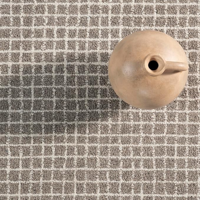 Rugs USA Melrose Grey, 2'6" x 8', Handmade, Wool & Cotton, Soft and Cozy, High Traffic, Stain Resistant, Easy Clean, Durable Area Rug for Bedroom, Living Room, Dining Space, Den, Entryway