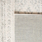 SAFAVIEH Tulum Collection Area Rug - 8' Square, Ivory & Grey, Moroccan Boho Tribal Design, Non-Shedding & Easy to Clean, Ideal for Living Room, Bedroom, Dining Space (TUL272A)
