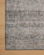 Loloi Amber Lewis Josie Collection JOS-05 Dove/Gold 9'-0" x 12'-0", .13" Pile Height, Low Profile, Machine Washable, Area Rug