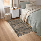 Area Rug Non Slip Machine Washable Ultra Soft Living Room/Bedroom/Kitchen/Outdoor/Classroom Camel, 2'×3'