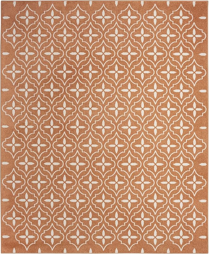 Nourison Home Nourison Essentials Copper 8' x 10' Area Rug - Easy Clean, Non Shedding, Bed Room, Living Room, Dining Room, Kitchen (8' x 10')