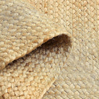 REDEARTH · Rectangular Area Rug - 2'x3' Braided Natural Jute with Non-Skid Backing - Handwoven Boho Rug for Bedroom, Kitchen, Living Room - Farmhouse Aesthetic Home Decor - Durable Handmade Rug