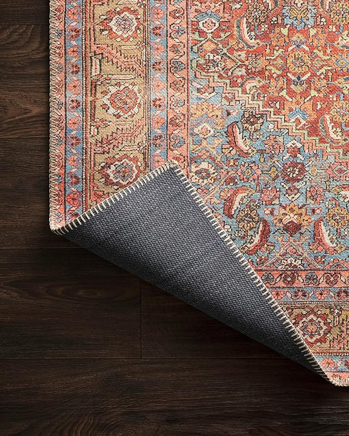 Loloi Loren Collection LQ-06 Red/Multi 7'-6" x 9'-6" Area Rug