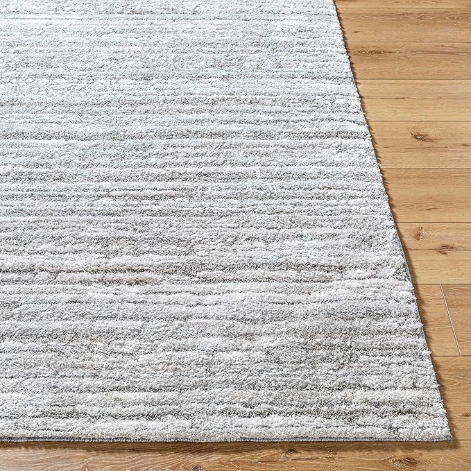 Mark&Day Area Rugs, 5x7 Mariette Global Medium Gray Area Rug, Silver Grey Carpet for Living Room, Bedroom or Kitchen (5'3" x 7')