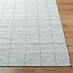 Mark&Day Wool Rugs, 4x6 Ishaq Cottage Metallic - Silver Area Rug, Grey Silver Carpet for Living Room, Bedroom or Kitchen (3'6" x 5'6")
