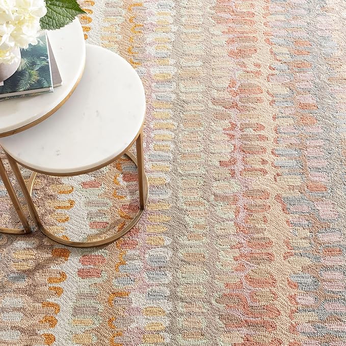 Dash and Albert Paint Chip Wool Area Rug - 2' x 3' Stone Graphic Hand Micro Hooked Accent Rug - Durable, High Traffic Areas Hallway, Living Room, Stairs