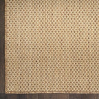 Nourison Home Courtyard Jute 4' x 6' Area Rug - Easy Clean, Non Shedding, Bed Room, Living Room, Dining Room, Kitchen (4' x 6')