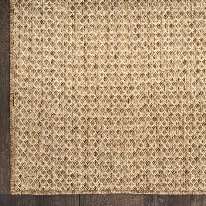 Nourison Home Courtyard Jute 2' x 3' Area Rug - Easy Clean, Non Shedding, Bed Room, Living Room, Dining Room, Kitchen (2' x 3')