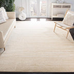 SAFAVIEH Adirondack Collection Area Rug - 5' Square, Champagne & Cream, Modern Ombre Design, Non Shedding & Easy to Clean, Ideal for Living Room, Bedroom, Office, Dining Space (ADR113W)