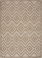 Nourison Home Versatile Natural Beige 4' x 6' Area Rug - Easy Clean, Non Shedding, Bed Room, Living Room, Dining Room, Kitchen (4' x 6')