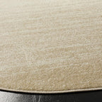 SAFAVIEH Adirondack Collection Area Rug - 6' Round, Champagne & Cream, Modern Ombre Design, Non Shedding & Easy to Clean, Ideal for Living Room, Bedroom, Office, Dining Space (ADR113W)