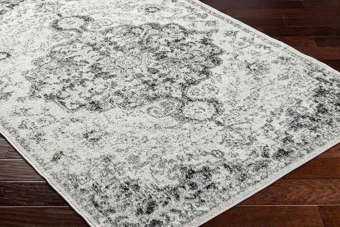 Livabliss Odelia Vintage Bohemian Area Rug,5'3" x 7'3",Black