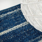 JONATHAN Y Williamsburg Minimalist Stripe Navy/Cream Indoor Area Rug, 3x5, Contemporary, Modern, Easy-Cleaning for Living Room, Bedroom, Kitchen, Pet Friendly, Non-Shedding (MOH201C-3)