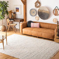SAFAVIEH Rag Rug Collection X-Large Area Rug - 11' x 15', Ivory & Multi, Handmade Boho Stripe Cotton, Ideal for High Traffic Areas in Living Room, Bedroom (RAR121G)