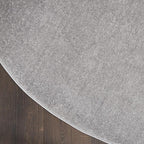 Nourison Home Nourison Essentials Silver Grey 6' x 9' Oval Area Rug - Easy Clean, Non Shedding, Bed Room, Living Room, Dining Room, Kitchen (6' x 9' Oval)