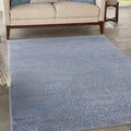 Nourison Home Nourison Essentials Blue Grey 5' x 7' Area Rug - Easy Clean, Non Shedding, Bed Room, Living Room, Dining Room, Kitchen (5' x 7')