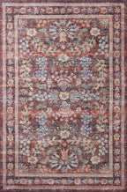 Loloi Rifle Paper Co. Maison Collection MAO-06 Red 2'-0" x 5'-0", .19" Pile Height, Accent Rug
