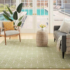 Nourison Home Nourison Essentials Green Ivory 8' x 10' Area Rug - Easy Clean, Non Shedding, Bed Room, Living Room, Dining Room, Kitchen (8' x 10')