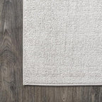 JONATHAN Y Haze Solid Low-Pile Ivory Indoor Area Rug 9x12, Coastal,Bohemian,Minimalist,Classic, Easy-Cleaning for Living Room,Bedroom,Kitchen,Pet Friendly,Non-Shedding (SEU100D-9)