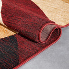 Well Woven Dulcet Bingo Red Modern Geometric (7'10" x 9'10") Area Rug