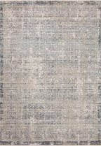 Loloi Amber Lewis Alie Collection ALE-04 Sky/Stone 2'-7'' x 12'-0'', .13'' Pile Height, Runner Rug