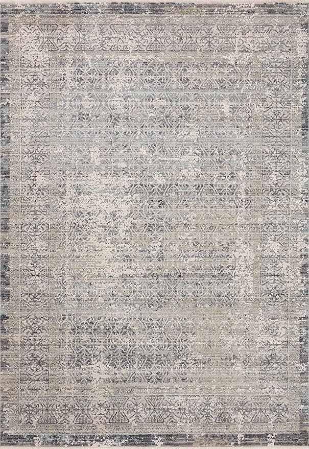 Loloi Amber Lewis Alie Collection ALE-04 Sky/Stone 7'-10'' x 10', .13'' Pile Height, Area Rug