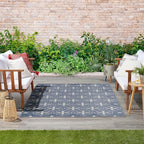 Nourison Home Nourison Essentials Blue Ivory 4' x 6' Area Rug - Easy Clean, Non Shedding, Bed Room, Living Room, Dining Room, Kitchen (4' x 6')