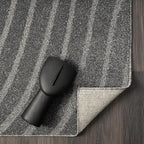 LUXE WEAVERS Modern Geometric Wave Anthracite 2x8 Area Rug